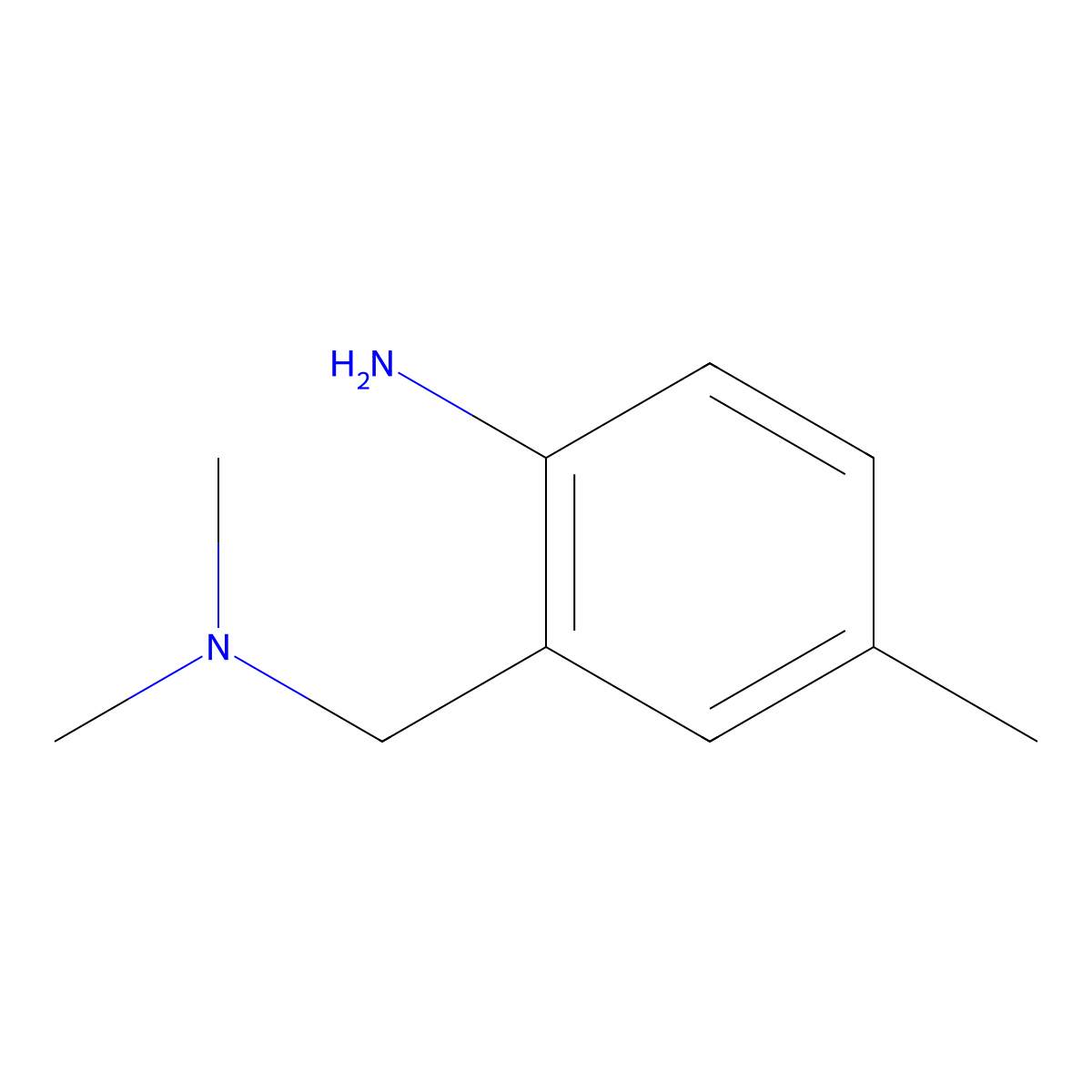 2-[(Dimethylamino)methyl]-4-methylaniline molecular structure, CAS 1021144-66-0