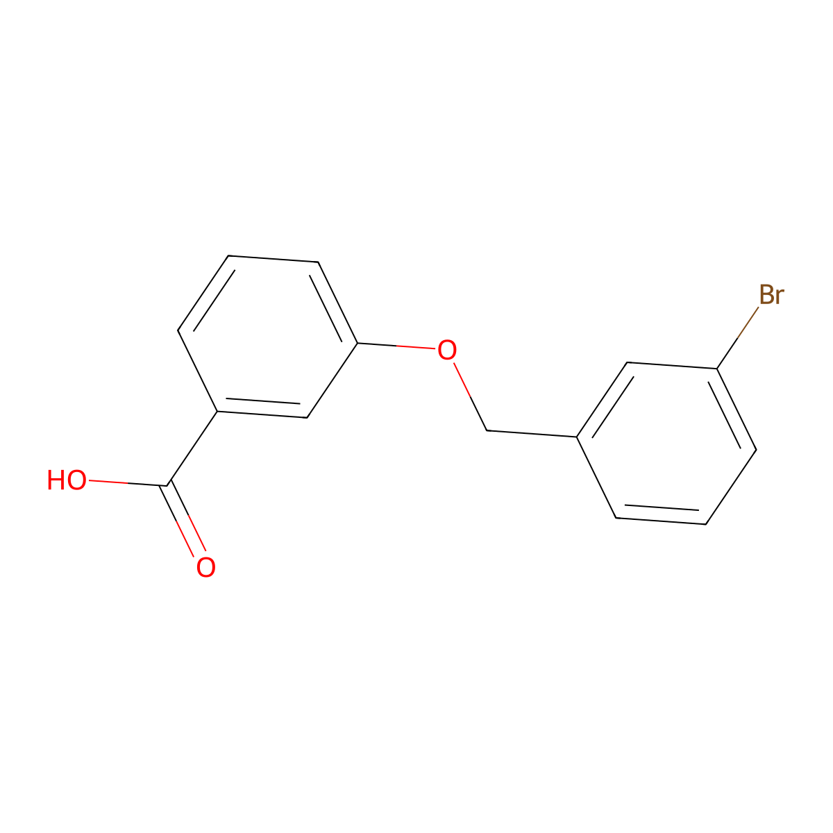 3-[(3-Bromobenzyl)oxy]benzoic acid molecular structure, CAS 1021144-73-9