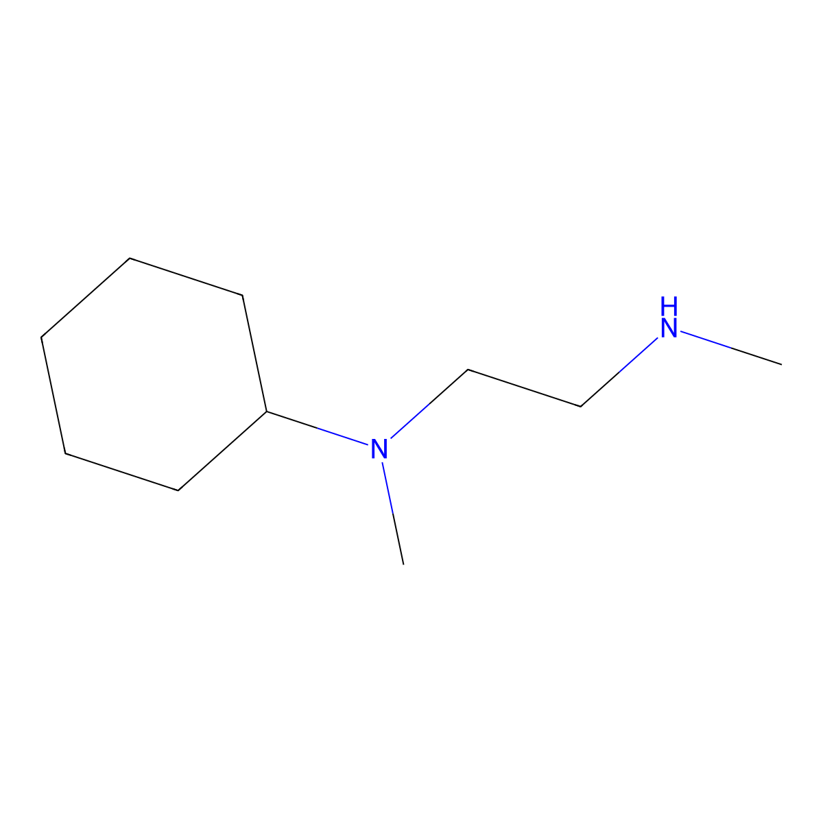 N-Methyl-N-[2-(methylamino)ethyl]cyclohexanamine molecular structure, CAS 1021145-75-4