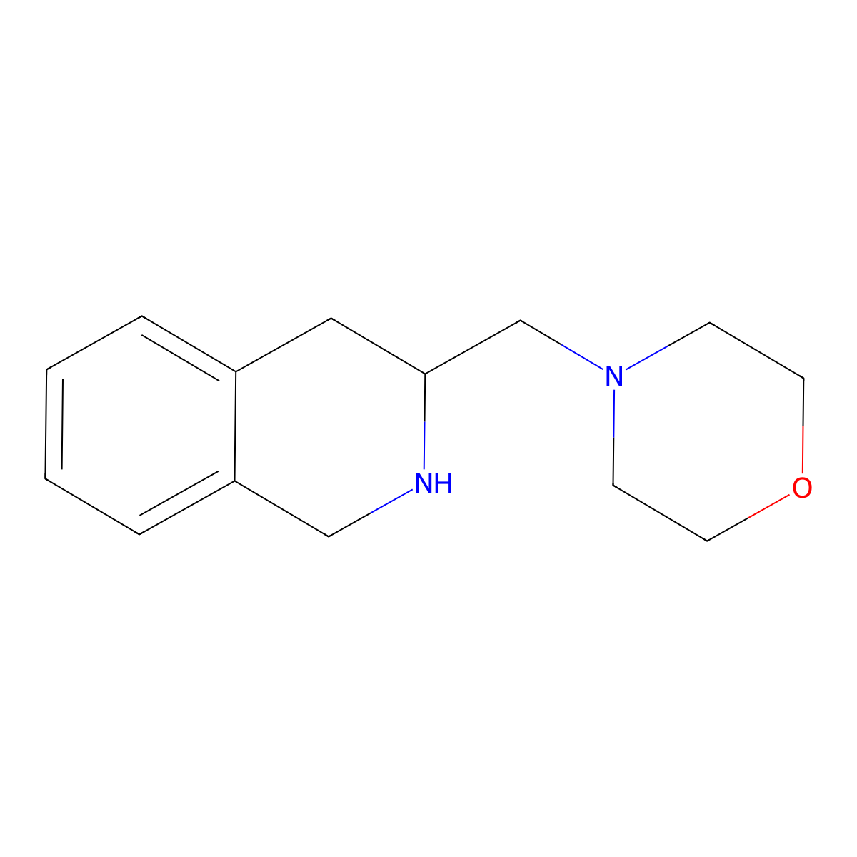 1,2,3,4-Tetrahydro-3-(4-morpholinylmethyl)isoquinoline molecular structure, CAS 1021146-88-2