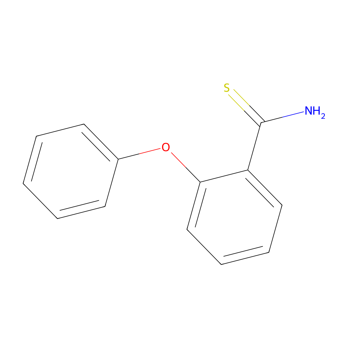 2-Phenoxybenzothioamide molecular structure, CAS 1021148-15-1