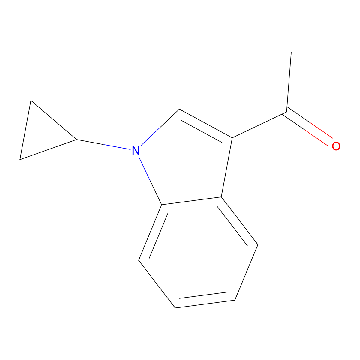 1-(1-Cyclopropyl-1H-indol-3-yl)ethanone molecular structure, CAS 1021154-60-8