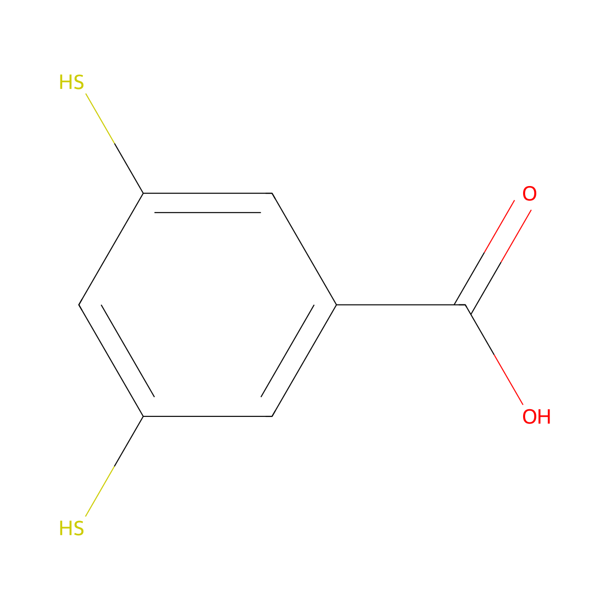 3,5-Bis(sulfanyl)benzoic acid molecular structure, CAS 102117-39-5