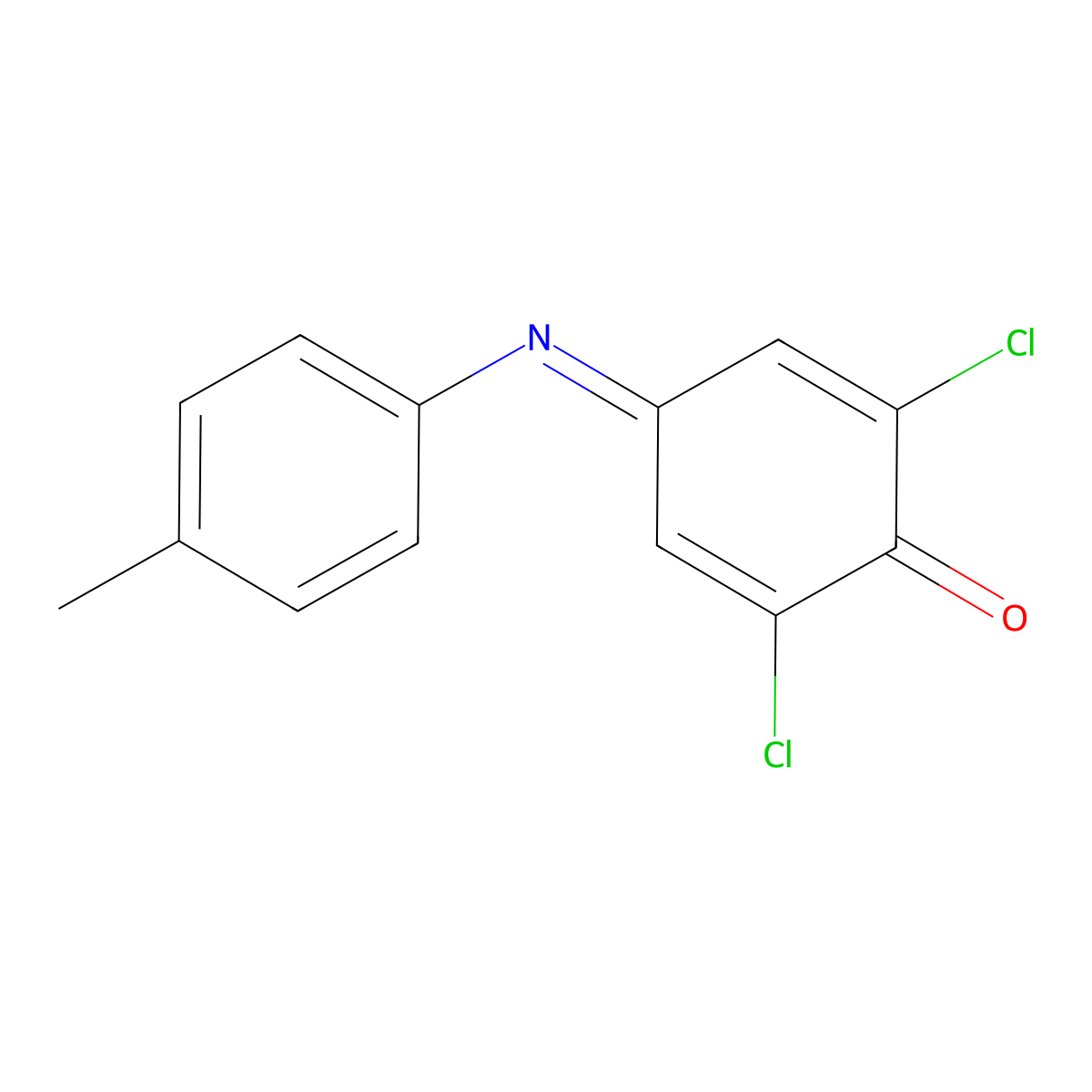 2,6-Dichloro-4-(p-tolylimino)cyclohexa-2,5-dienone molecular structure, CAS 102117-87-3