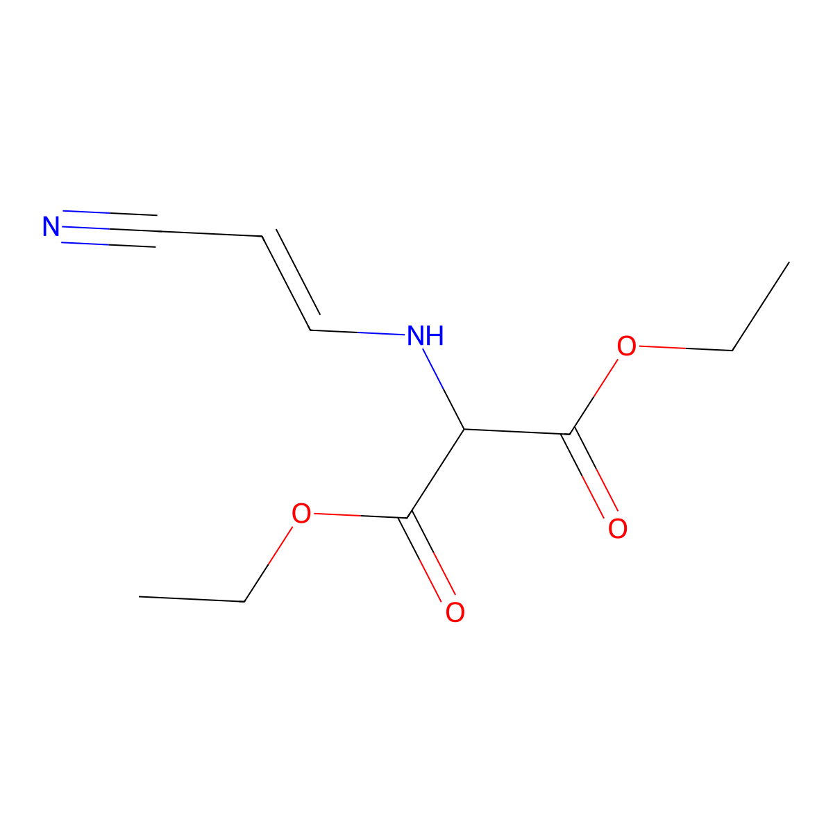 2-(2-Cyano-vinylamino)-malonic acid diethyl ester molecular structure, CAS 1021175-71-2