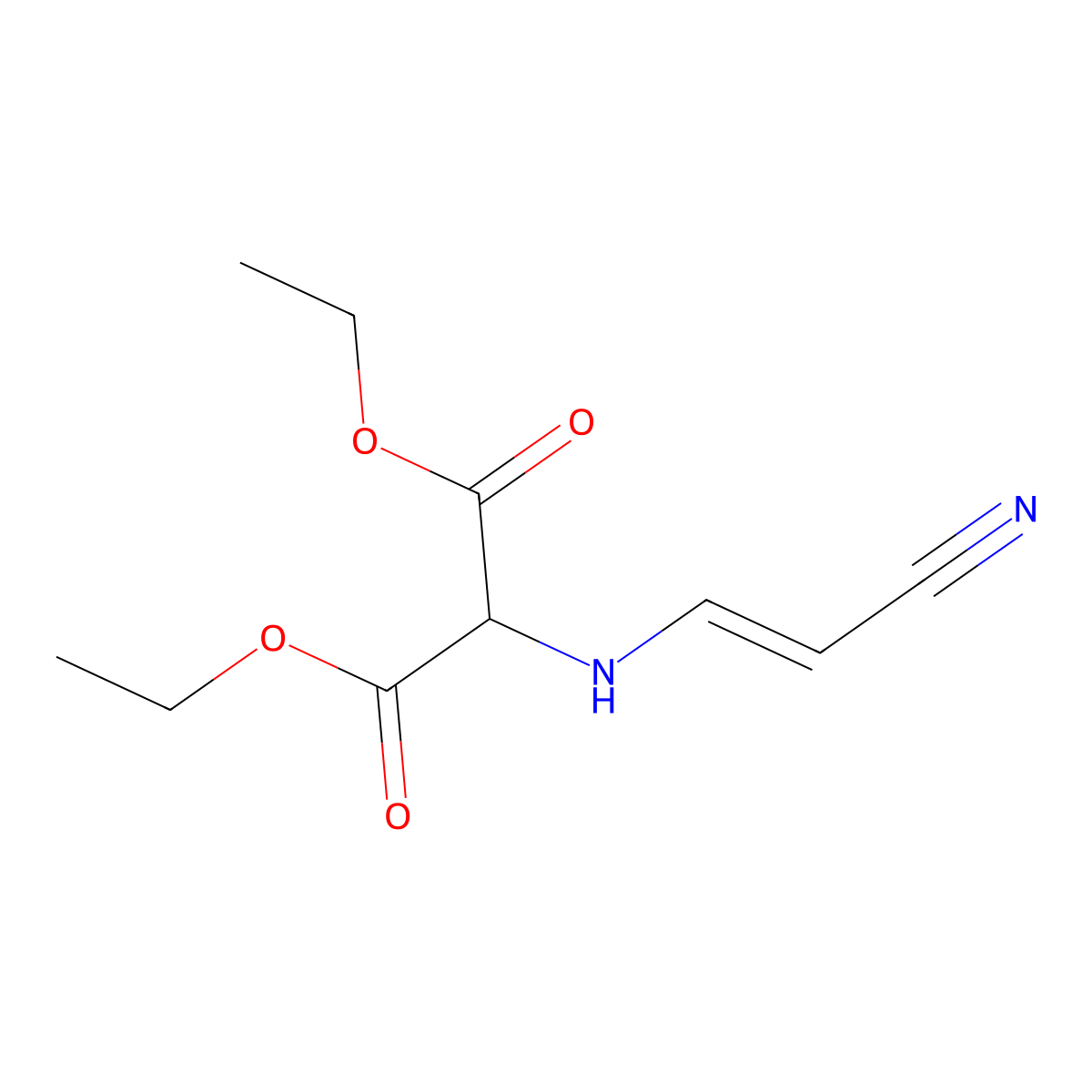 2-(2-Cyano-vinylamino)-malonic acid diethyl ester molecular structure, CAS 1021175-71-2