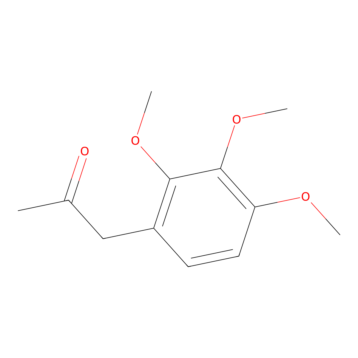 1-(2,3,4-Trimethoxyphenyl)propan-2-one molecular structure, CAS 102119-67-5