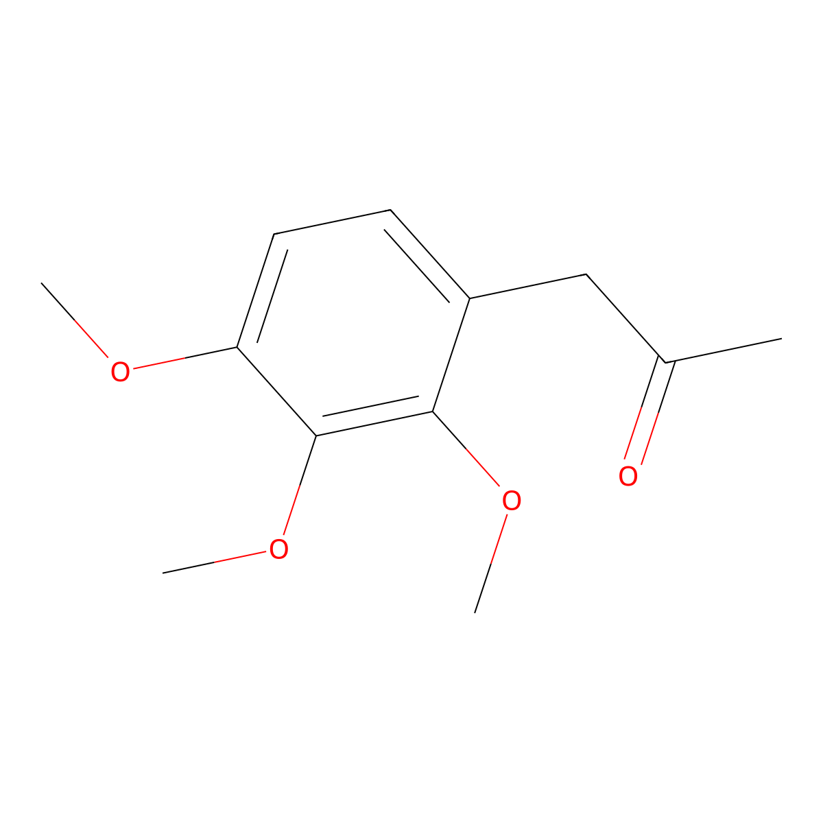 1-(2,3,4-Trimethoxyphenyl)propan-2-one molecular structure, CAS 102119-67-5