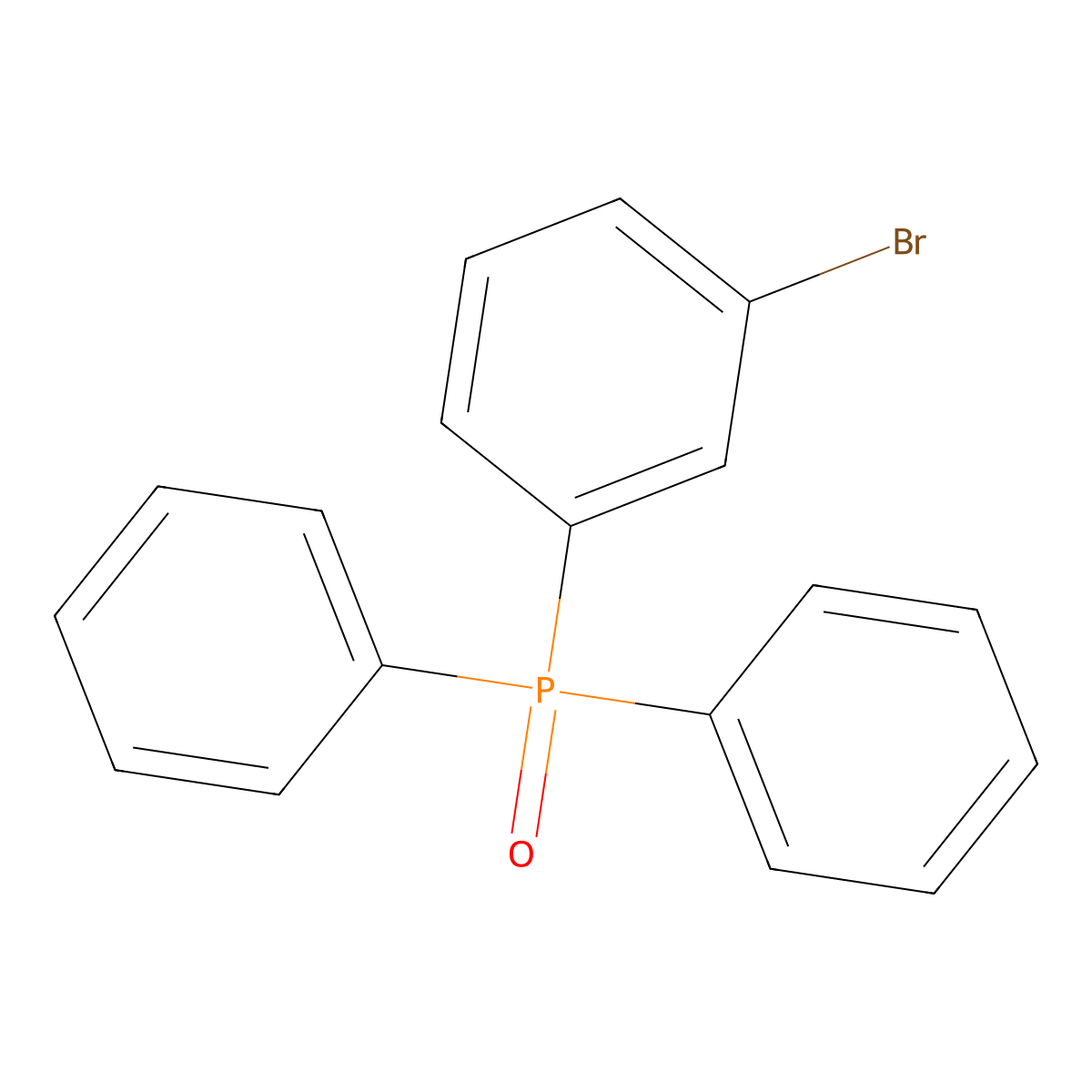 (3-Bromophenyl)diphenylphosphine Oxide molecular structure, CAS 10212-04-1