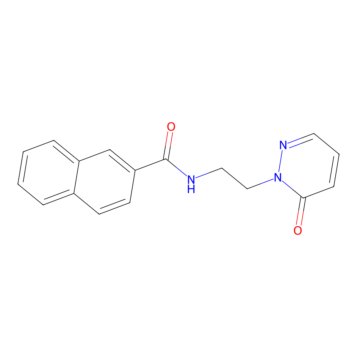 N-(2-(6-oxopyridazin-1(6H)-yl)ethyl)-2-naphthamide molecular structure, CAS 1021206-38-1