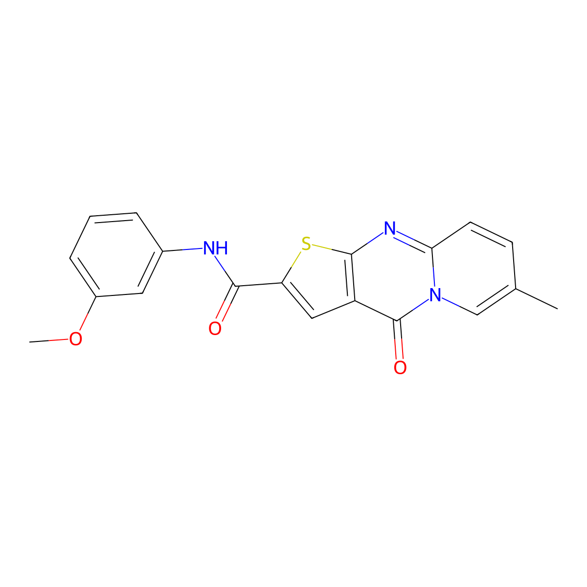 N-(3-methoxyphenyl)-7-methyl-4-oxo-4H-pyrido[1,2-a]thieno[2,3-d]pyrimidine-2-carboxamide molecular structure, CAS 1021212-51-0