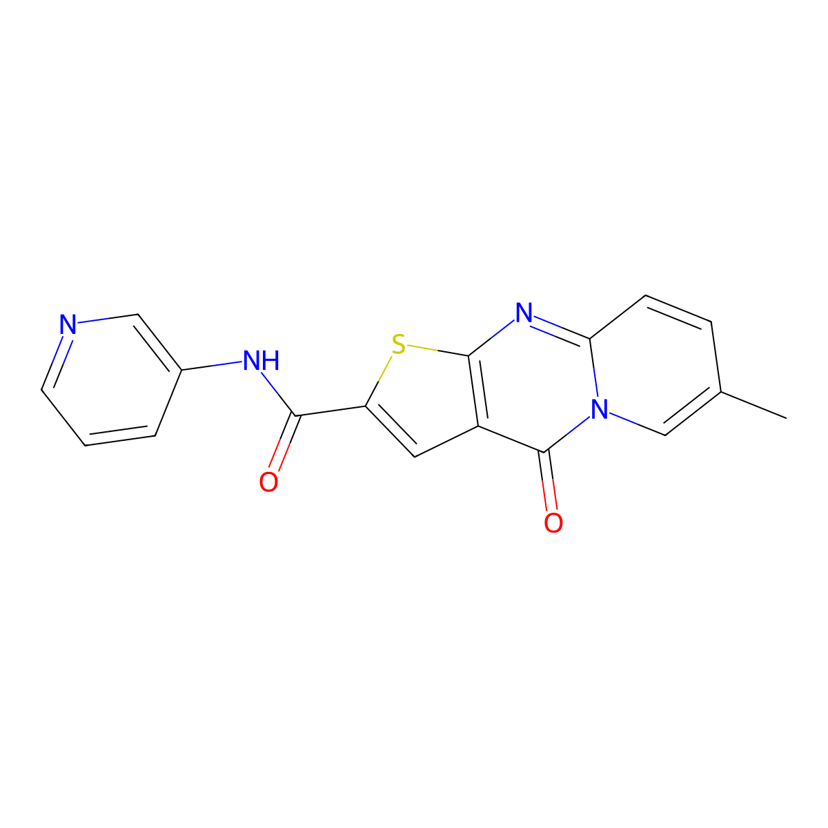 12-methyl-2-oxo-N-(pyridin-3-yl)-6-thia-1,8-diazatricyclo[7.4.0.0^{3,7}]trideca-3(7),4,8,10,12-pentaene-5-carboxamide molecular structure, CAS 1021212-56-5