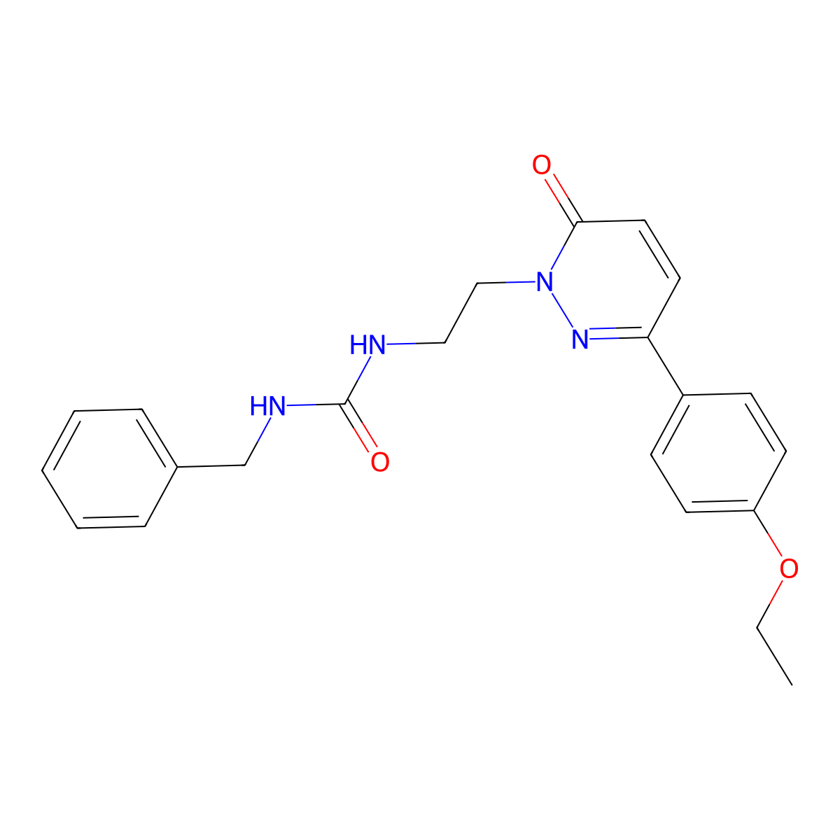 1-benzyl-3-(2-(3-(4-ethoxyphenyl)-6-oxopyridazin-1(6H)-yl)ethyl)urea molecular structure, CAS 1021214-32-3