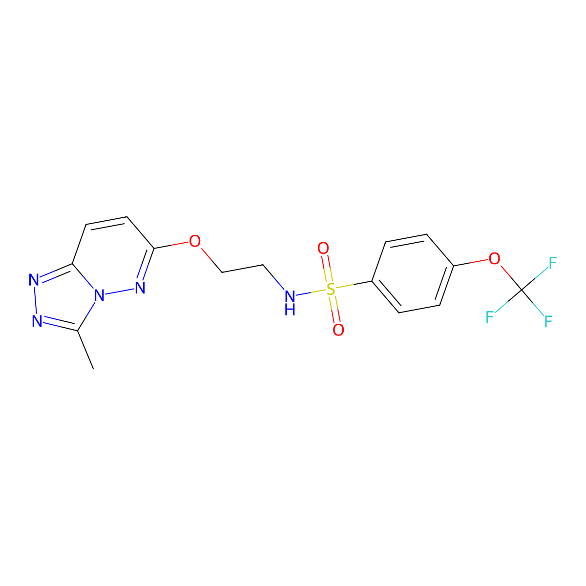 N-[2-[(3-methyl-[1,2,4]triazolo[4,3-b]pyridazin-6-yl)oxy]ethyl]-4-(trifluoromethoxy)benzenesulfonamide molecular structure, CAS 1021216-46-5