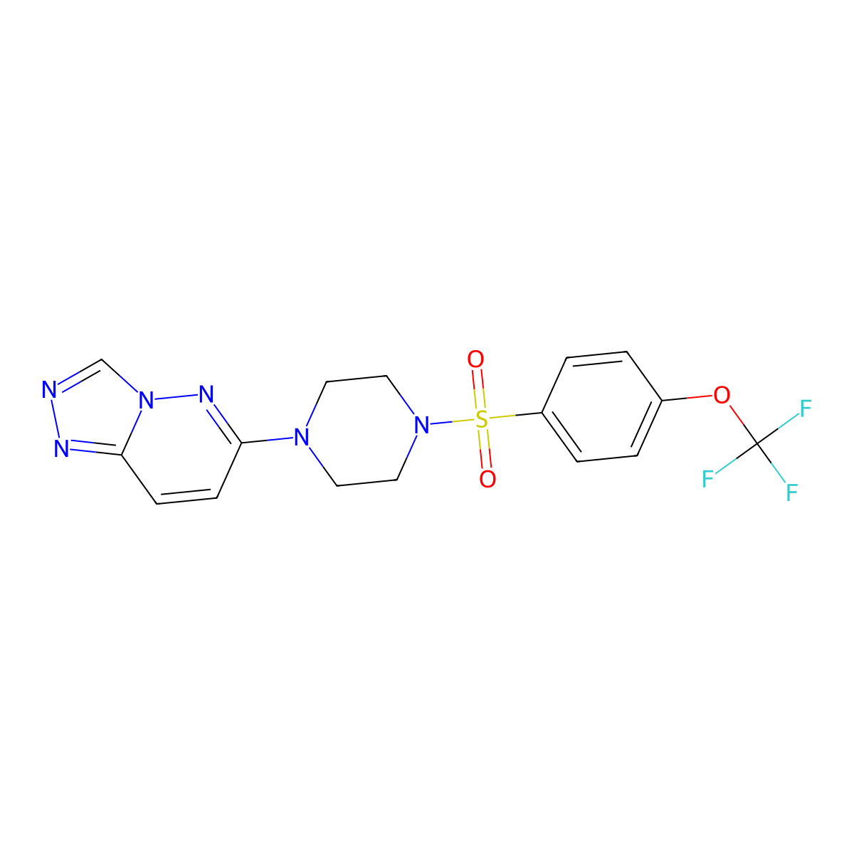 1-{[1,2,4]Triazolo[4,3-b]pyridazin-6-yl}-4-[4-(trifluoromethoxy)benzenesulfonyl]piperazine molecular structure, CAS 1021217-39-9