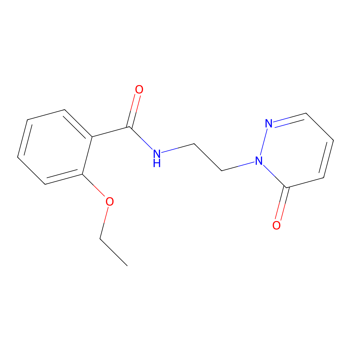 2-ethoxy-N-(2-(6-oxopyridazin-1(6H)-yl)ethyl)benzamide molecular structure, CAS 1021218-90-5