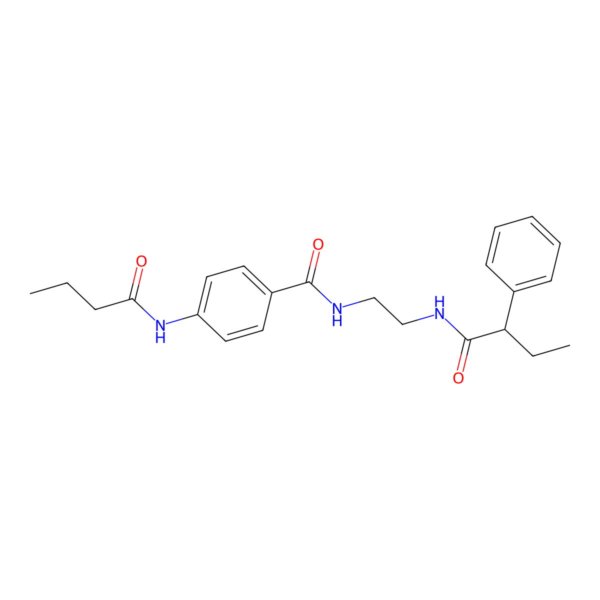 4-butyramido-N-(2-(2-phenylbutanamido)ethyl)benzamide molecular structure, CAS 1021219-96-4