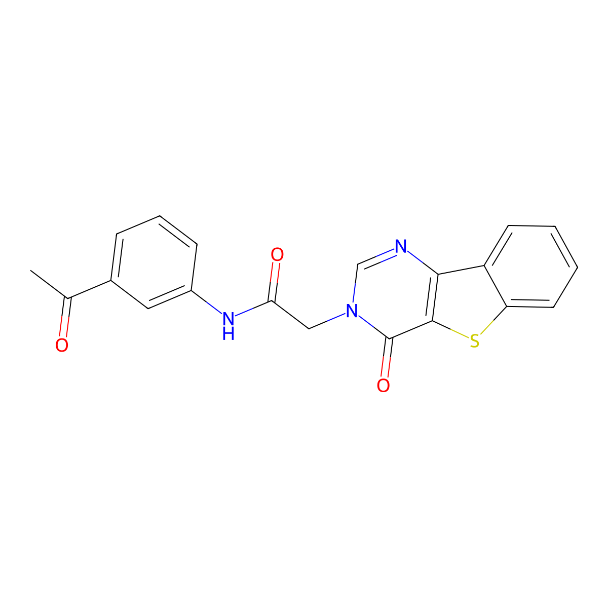 N-(3-acetylphenyl)-2-(4-oxo[1]benzothieno[3,2-d]pyrimidin-3(4H)-yl)acetamide molecular structure, CAS 1021222-40-1
