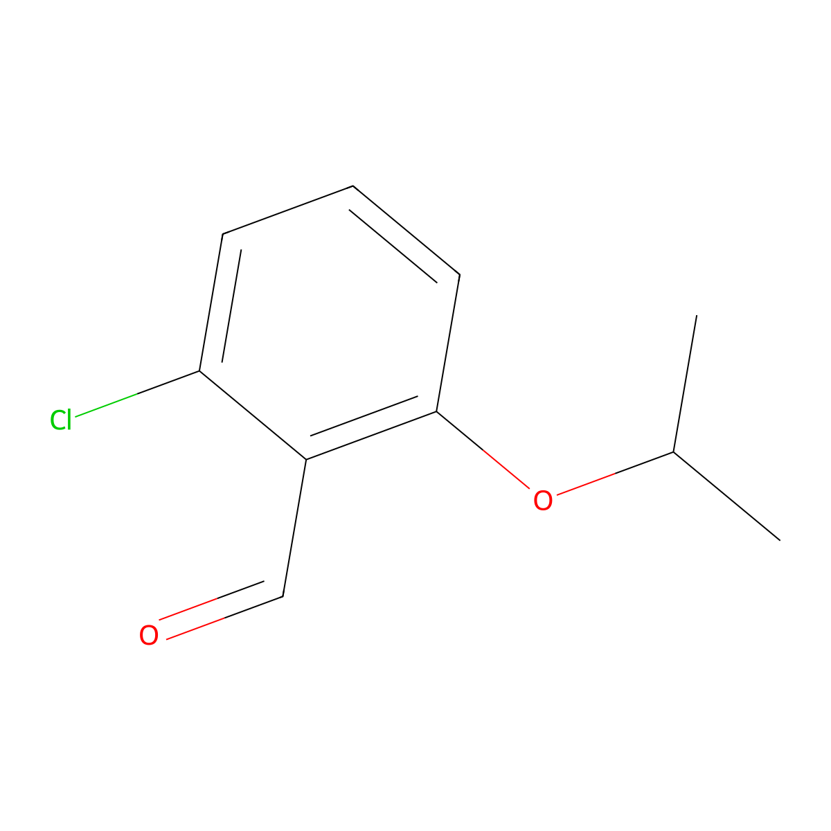 2-Chloro-6-isopropoxy-benzaldehyde molecular structure, CAS 1021231-68-4