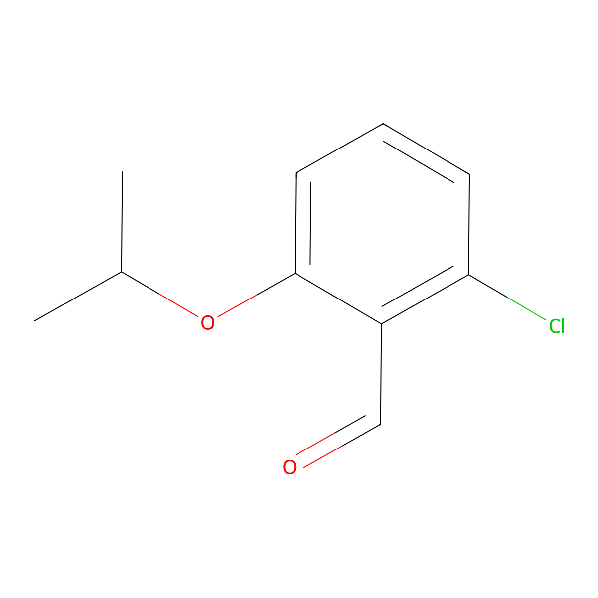 2-Chloro-6-isopropoxy-benzaldehyde molecular structure, CAS 1021231-68-4