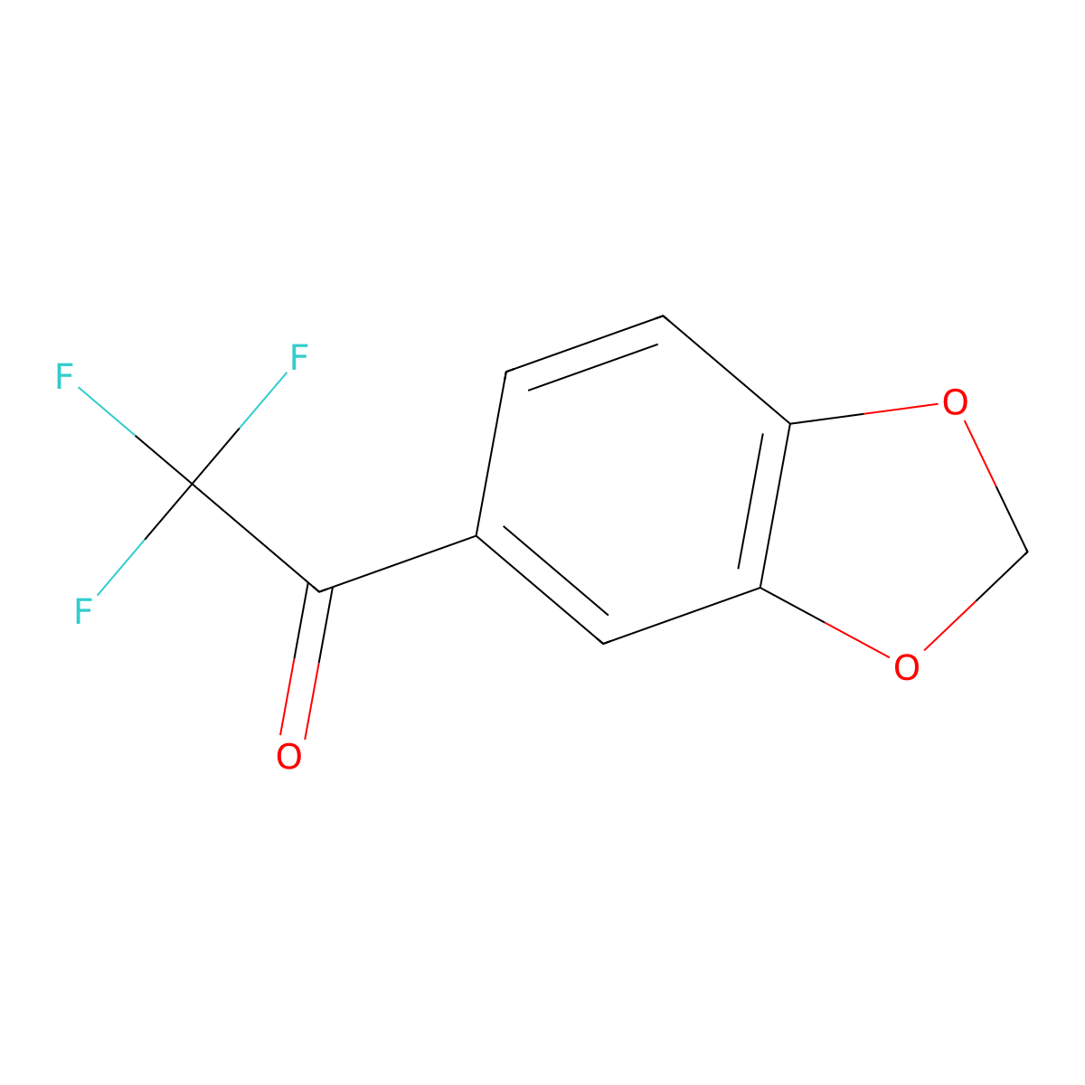 1-(1,3-Benzodioxol-5-YL)-2,2,2-trifluoro-ethanone molecular structure, CAS 102124-73-2