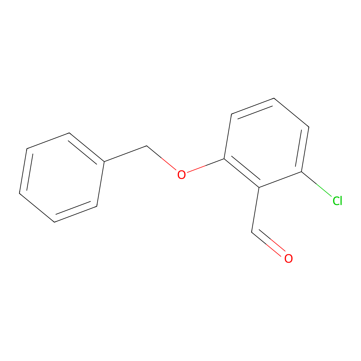 2-Chloro-6-(phenylmethoxy)benZaldehyde molecular structure, CAS 1021241-71-3
