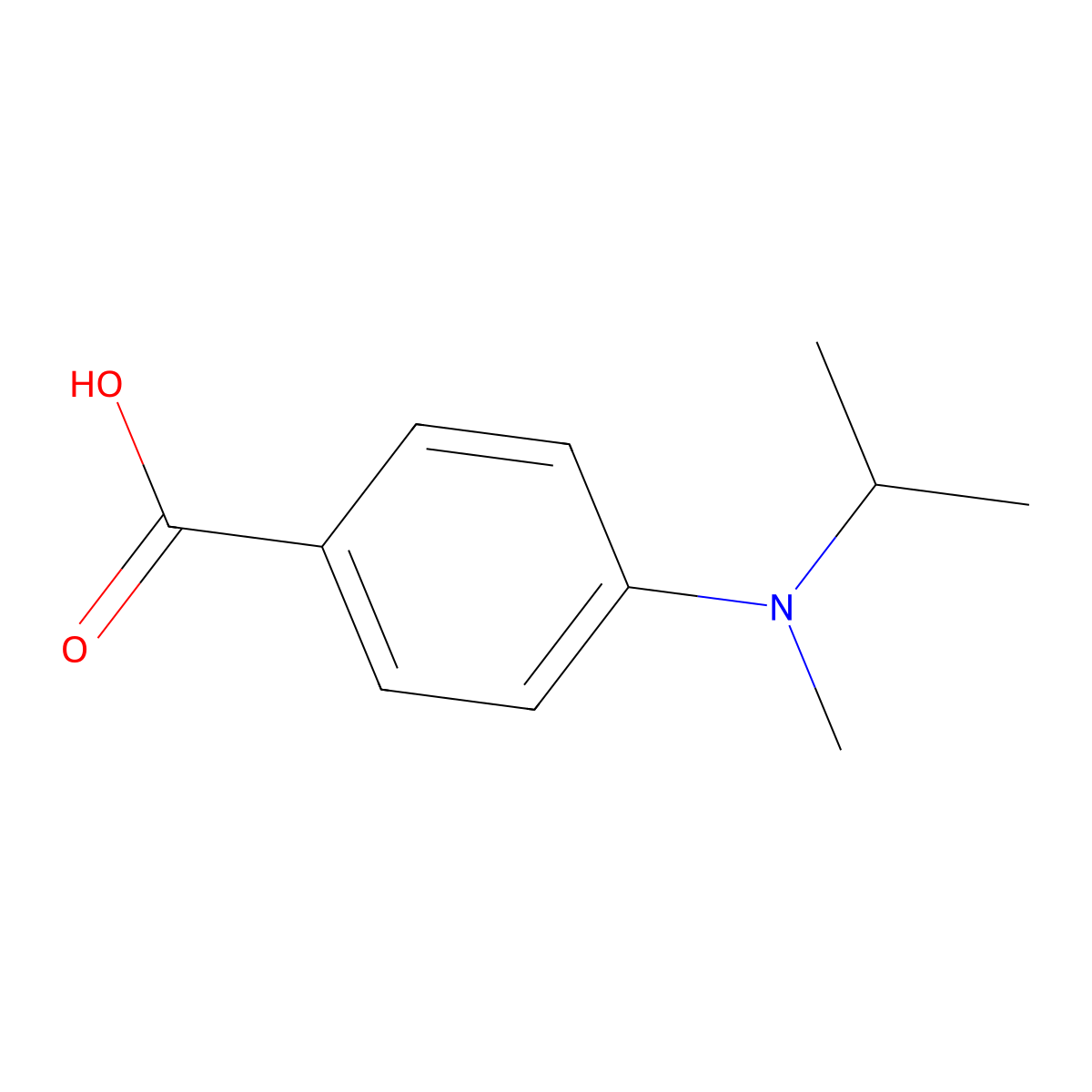 4-[Isopropyl(methyl)amino]benzoic acid molecular structure, CAS 1021244-15-4