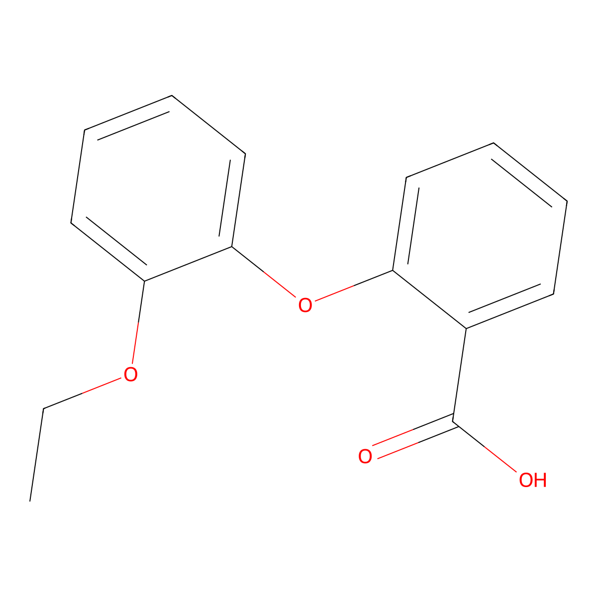 2-(2-Ethoxyphenoxy)benzoic acid molecular structure, CAS 1021245-76-0