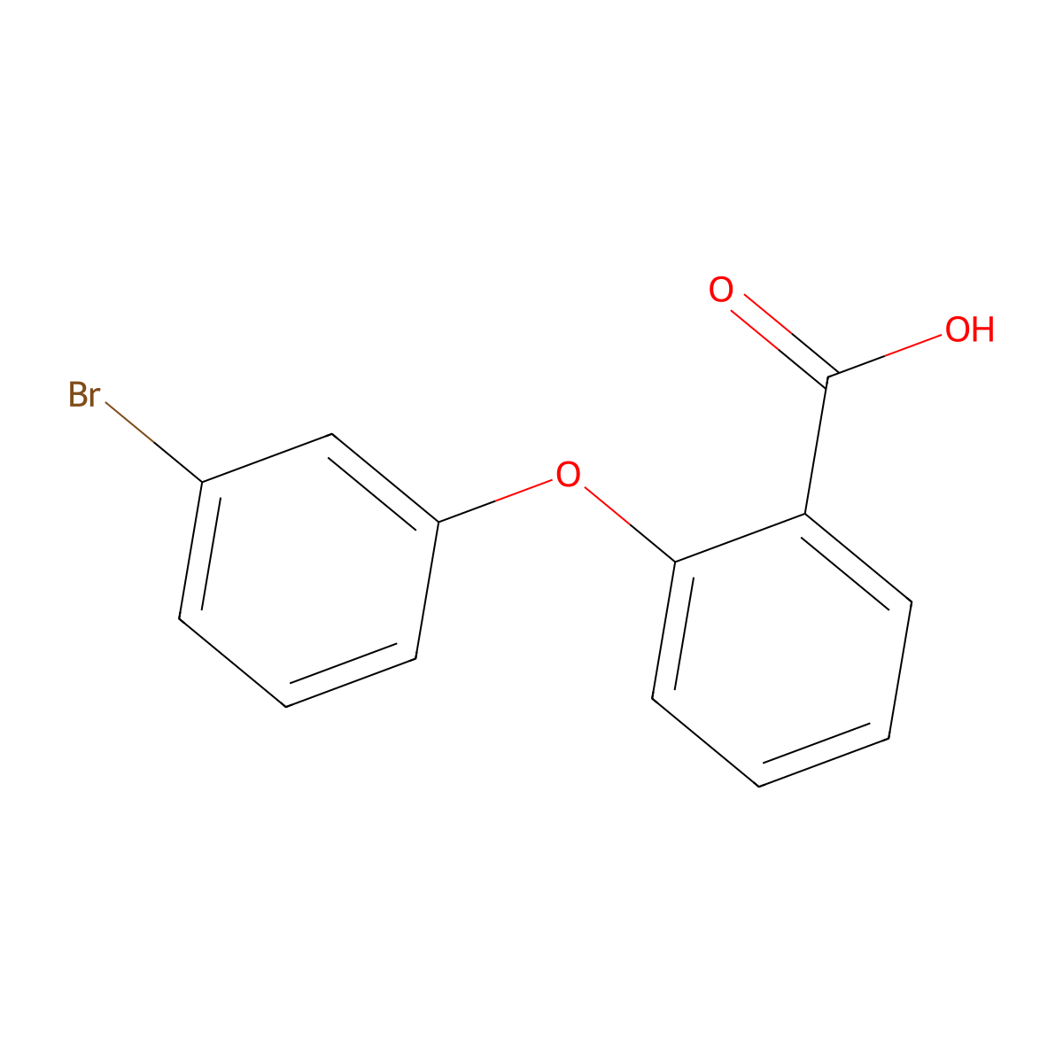 2-(3-Bromophenoxy)benzoic acid molecular structure, CAS 1021245-85-1
