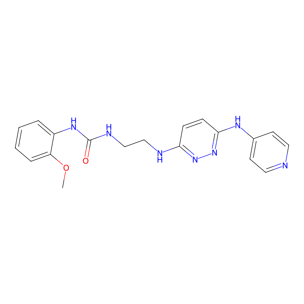 1-(2-Methoxyphenyl)-3-(2-((6-(pyridin-4-ylamino)pyridazin-3-yl)amino)ethyl)urea molecular structure, CAS 1021250-50-9