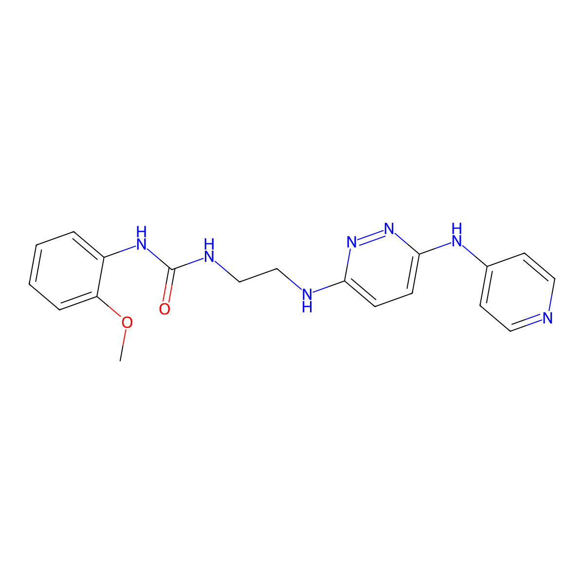 1-(2-Methoxyphenyl)-3-(2-((6-(pyridin-4-ylamino)pyridazin-3-yl)amino)ethyl)urea molecular structure, CAS 1021250-50-9
