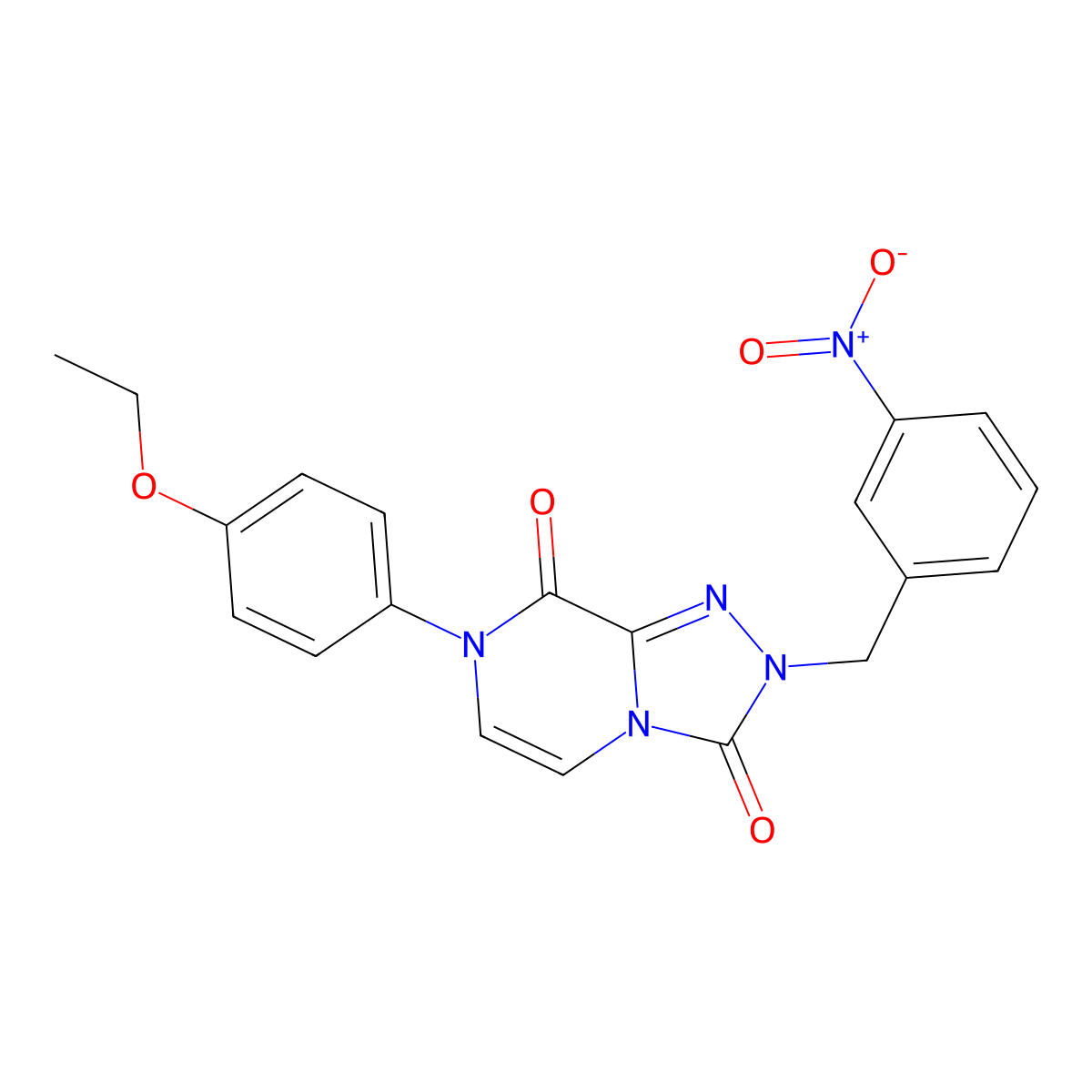 7-(4-ethoxyphenyl)-2-[(3-nitrophenyl)methyl]-2H,3H,7H,8H-[1,2,4]triazolo[4,3-a]pyrazine-3,8-dione molecular structure, CAS 1021252-37-8