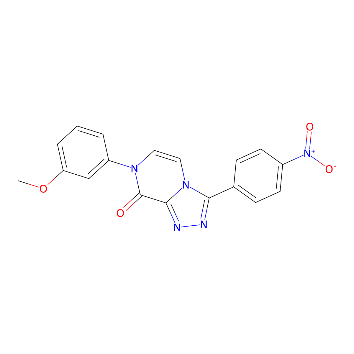 7-(3-methoxyphenyl)-3-(4-nitrophenyl)-7H,8H-[1,2,4]triazolo[4,3-a]pyrazin-8-one molecular structure, CAS 1021253-47-3