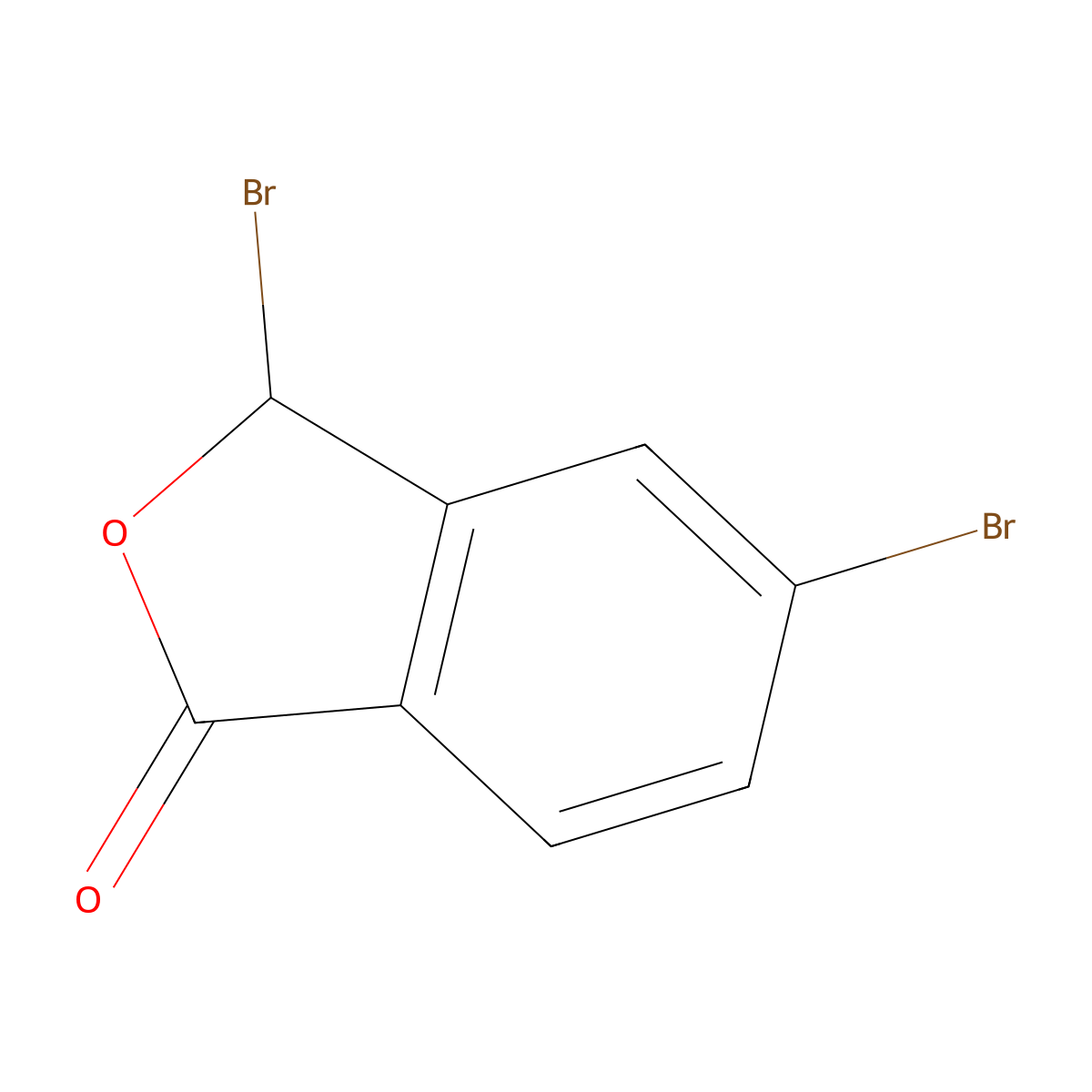 3,5-dibromoisobenzofuran-1(3H)-one molecular structure, CAS 102126-70-5