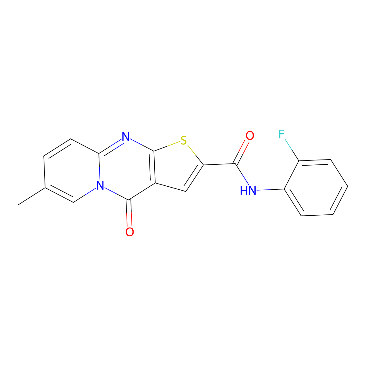 N-(2-fluorophenyl)-7-methyl-4-oxo-4H-pyrido[1,2-a]thieno[2,3-d]pyrimidine-2-carboxamide molecular structure, CAS 1021260-74-1
