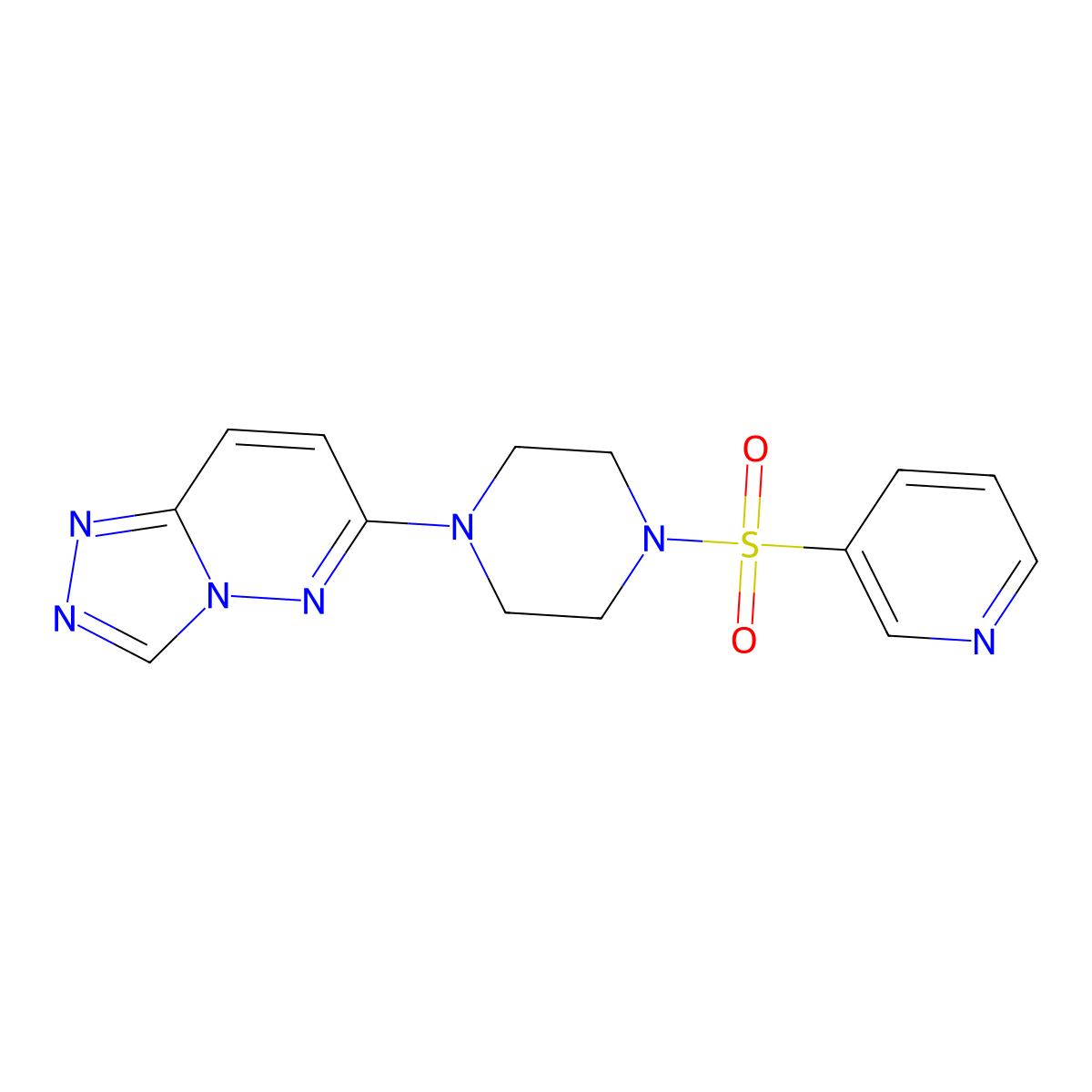 1-(Pyridine-3-sulfonyl)-4-{[1,2,4]triazolo[4,3-b]pyridazin-6-yl}piperazine molecular structure, CAS 1021263-77-3