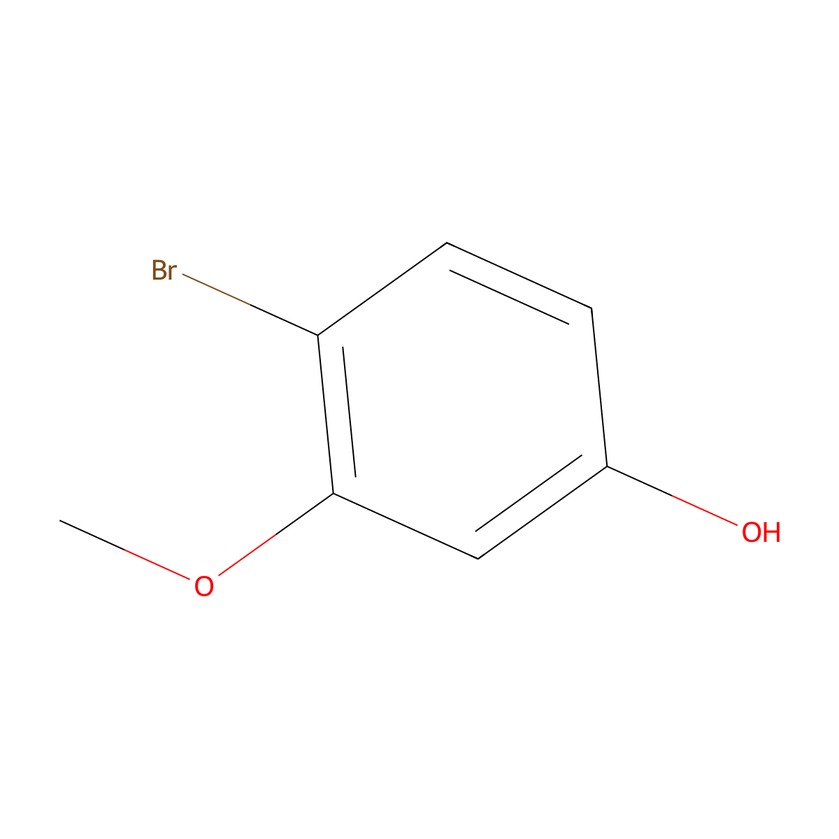 4-Bromo-3-methoxyphenol molecular structure, CAS 102127-34-4