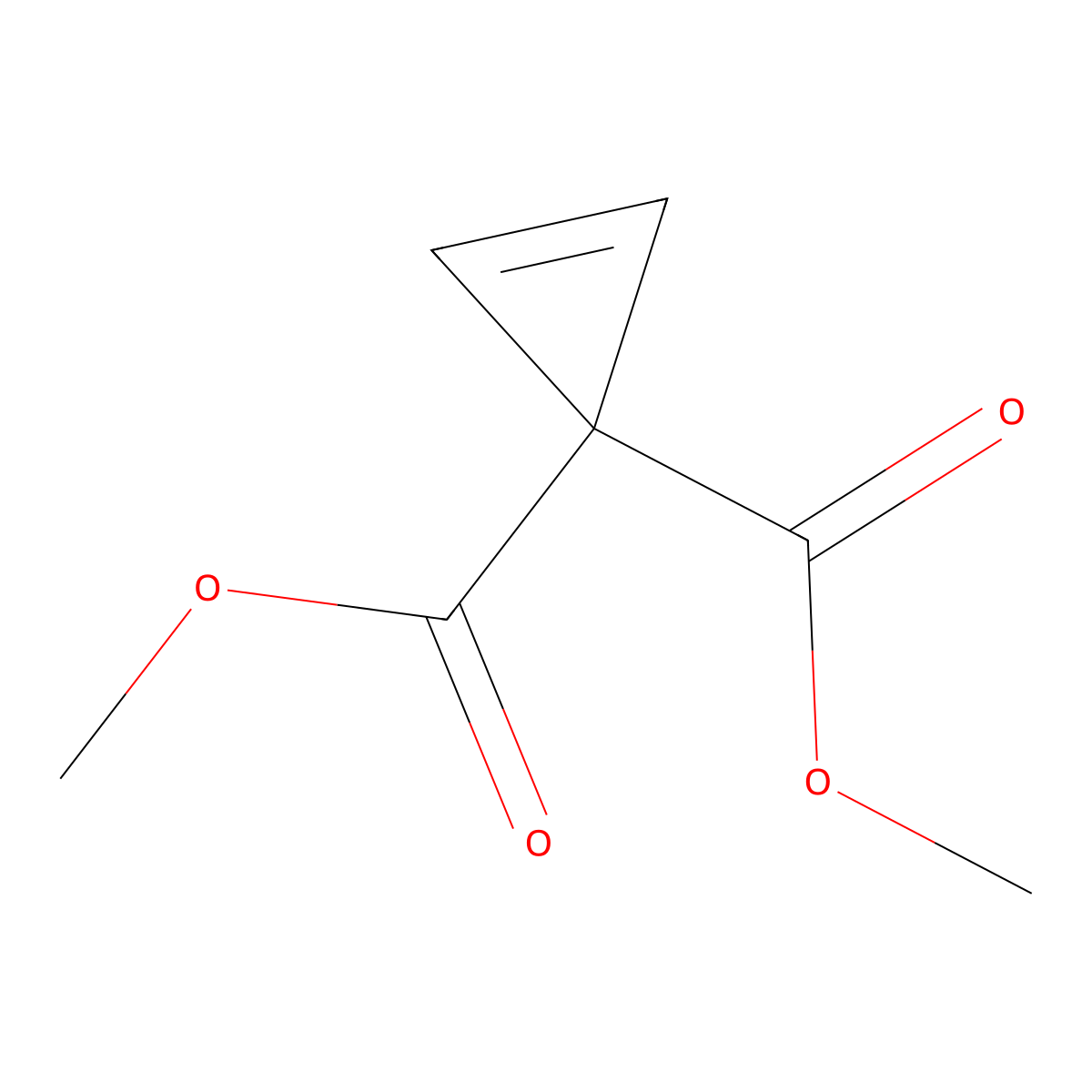 Dimethyl cycloprop-2-ene-1,1-dicarboxylate molecular structure, CAS 102127-47-9