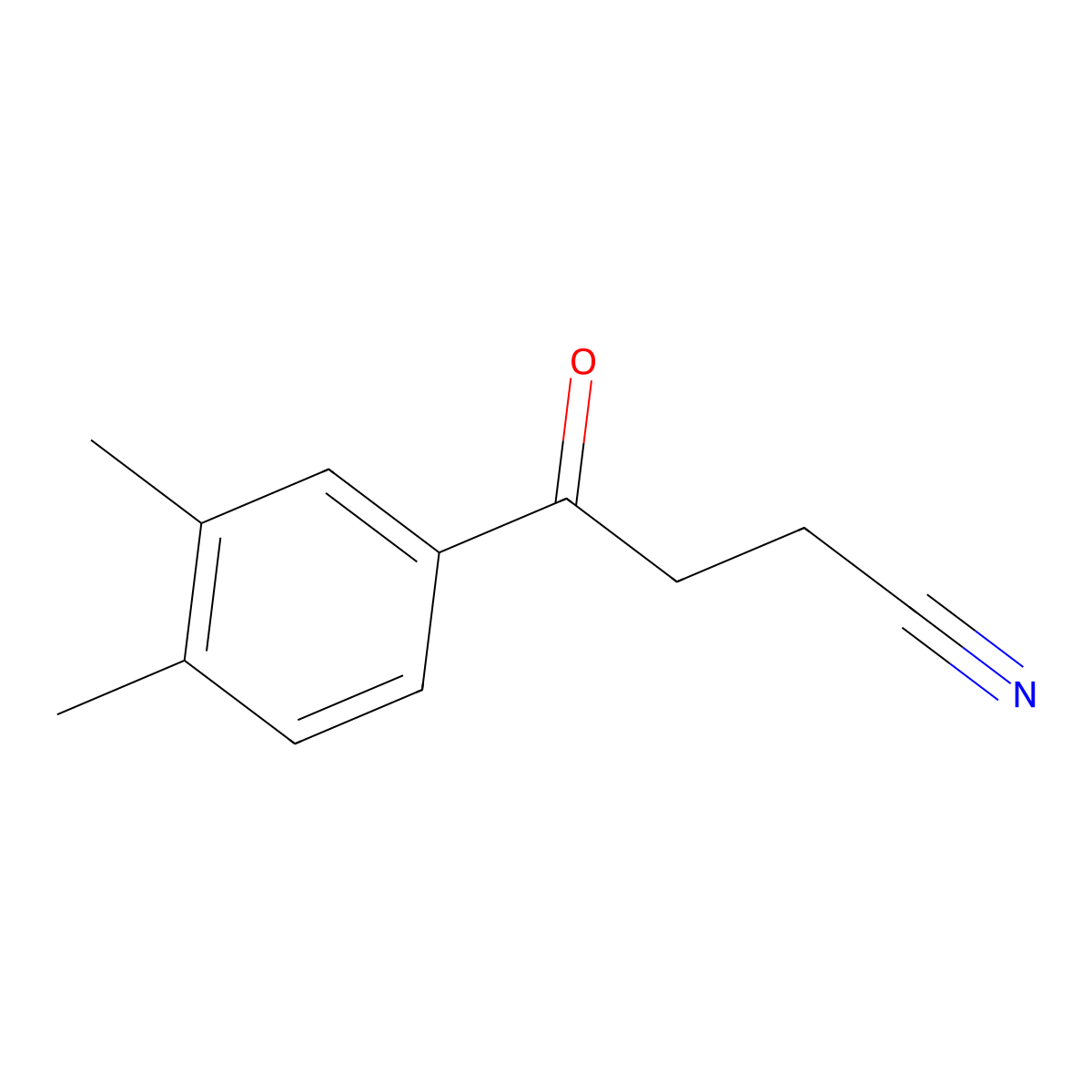 4-(3,4-Dimethylphenyl)-4-oxobutanenitrile molecular structure, CAS 1021271-79-3