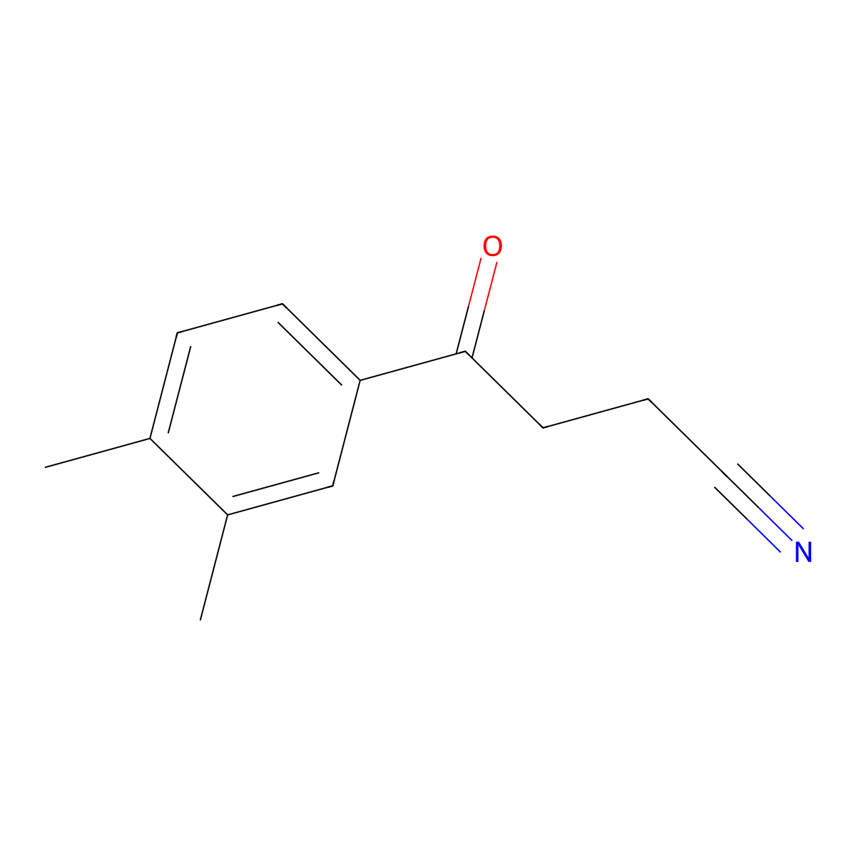 4-(3,4-Dimethylphenyl)-4-oxobutanenitrile molecular structure, CAS 1021271-79-3