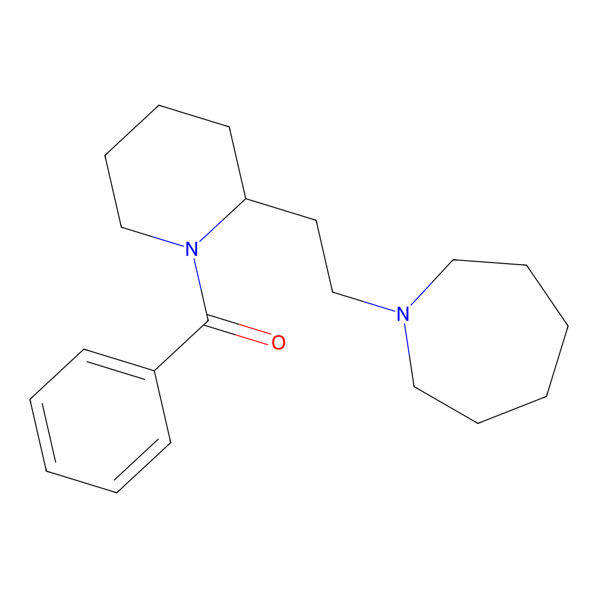 1-[2-(1-Benzoylpiperidin-2-yl)ethyl]azepane molecular structure, CAS 1021278-91-0