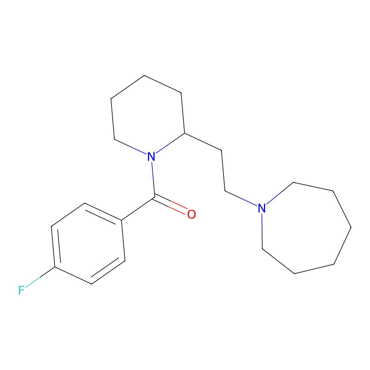 1-{2-[1-(4-Fluorobenzoyl)piperidin-2-yl]ethyl}azepane molecular structure, CAS 1021279-21-9