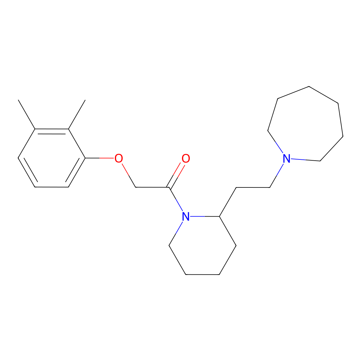 1-(2-{1-[(2,3-Dimethylphenoxy)acetyl]piperidin-2-yl}ethyl)azepane molecular structure, CAS 1021279-46-8