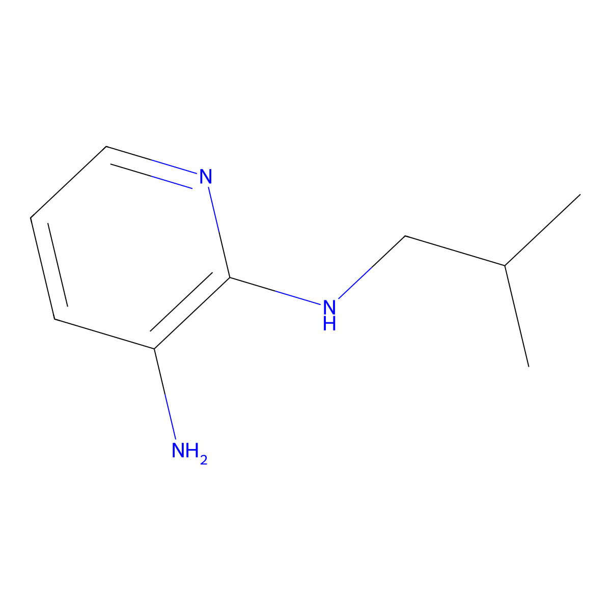 N2-Isobutyl-2,3-pyridinediamine molecular structure, CAS 1021284-13-8