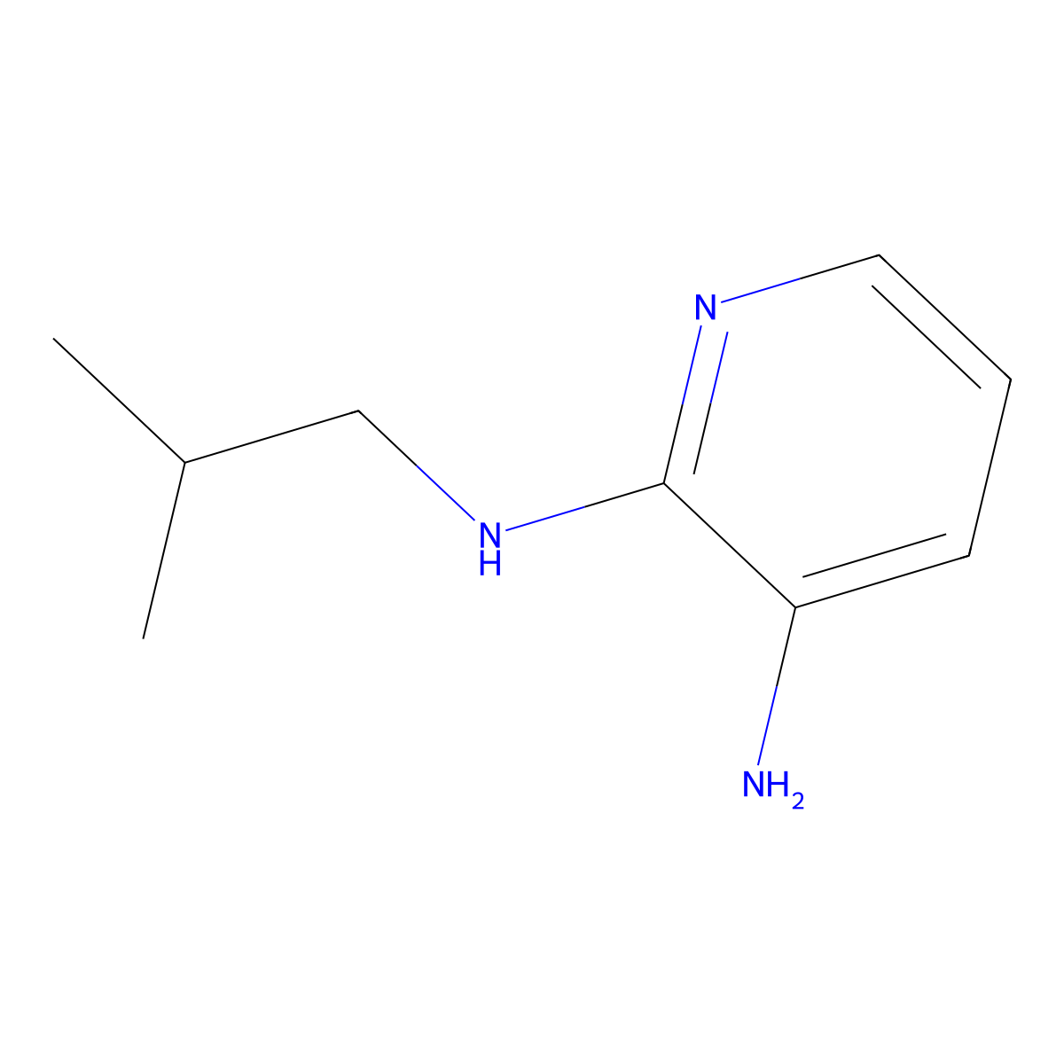 N2-Isobutyl-2,3-pyridinediamine molecular structure, CAS 1021284-13-8