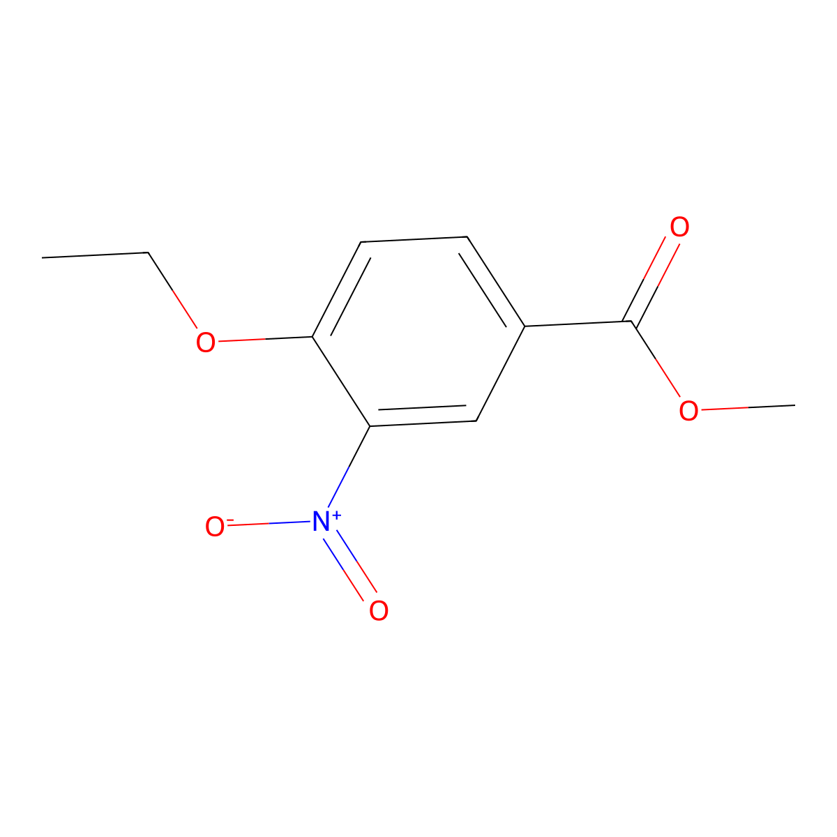 Methyl 4-ethoxy-3-nitrobenzoate molecular structure, CAS 1021292-52-3