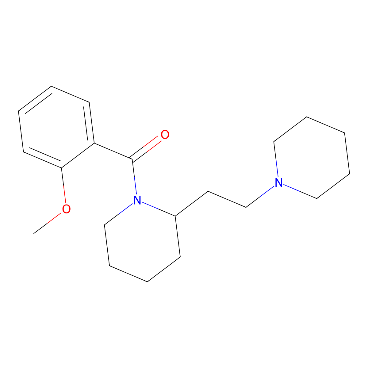 2-Methoxyphenyl 2-(2-piperidylethyl)piperidyl ketone molecular structure, CAS 1021295-98-6