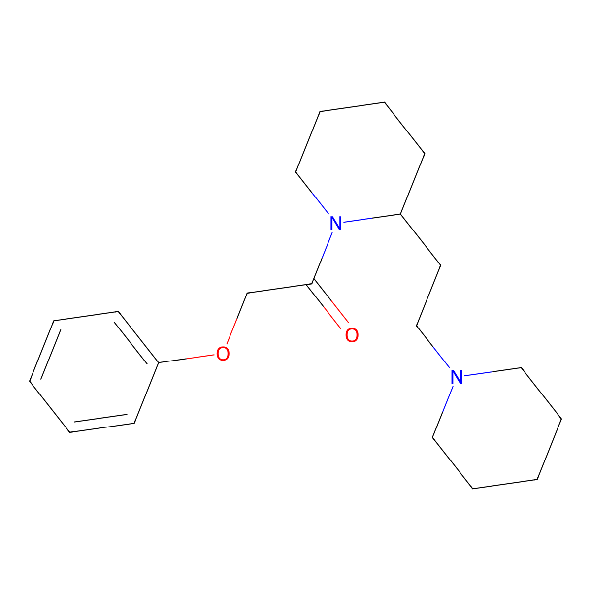 1-(Phenoxyacetyl)-2-(2-piperidin-1-ylethyl)piperidine molecular structure, CAS 1021296-04-7