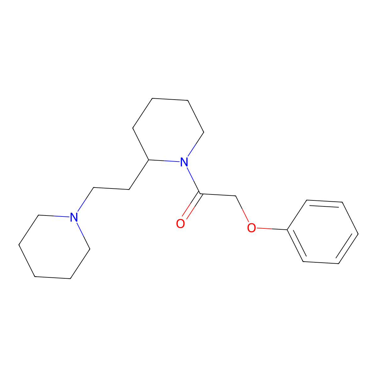 1-(Phenoxyacetyl)-2-(2-piperidin-1-ylethyl)piperidine molecular structure, CAS 1021296-04-7