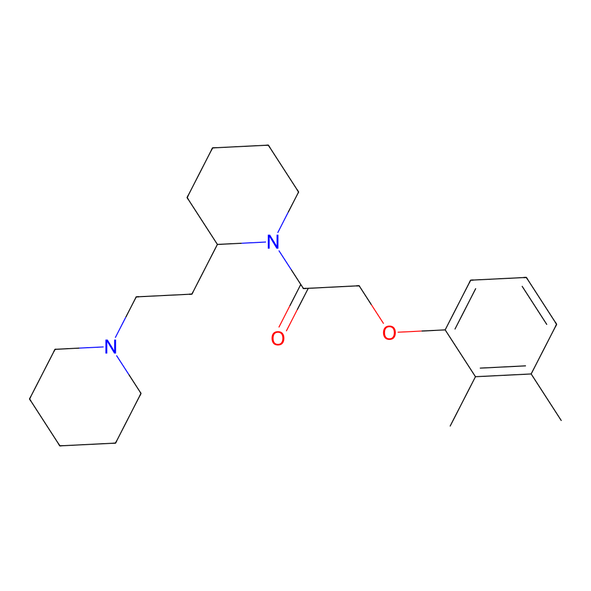 1-[(2,3-Dimethylphenoxy)acetyl]-2-(2-piperidin-1-ylethyl)piperidine molecular structure, CAS 1021296-18-3